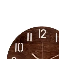 Часы настенные, интерьерные, бесшумные, d-40 см, дерево, открытые