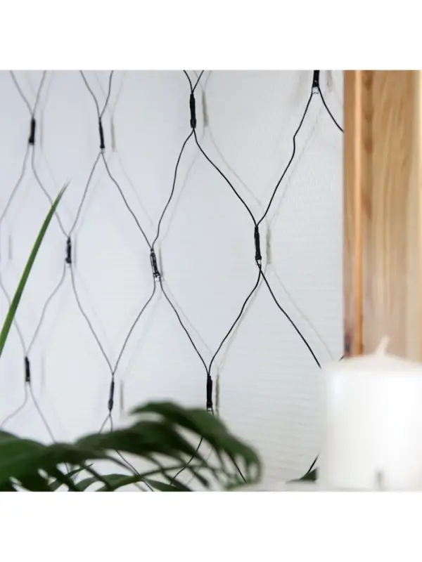 Гирлянда &laquo;Сеть&raquo; 2&times;2 м, IP20, тёмная нить, 224 LED, 8 режимов, 220 В, свечение мульти