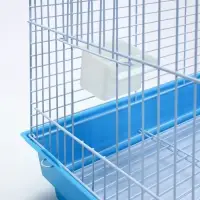 Клетка для птиц Bd-3/1o, раскрывающаяся крыша, 47,5 х 37 х 70 см, (фасовка 6 шт) голубая
