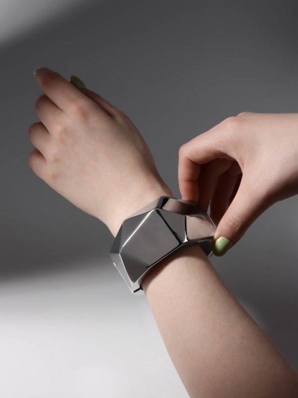 Браслет металл «Манжета» углы, цвет серебро Браслет металл «Манжета» углы, цвет серебро