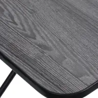 Стол туристический складной, 75&times;50&times;50/62 см, ЛДСП, цвет ясень чёрный