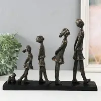 Фигурка полистоун &laquo;Весёлая компания&raquo; под металл, 30.4&times;6&times;22.6 см