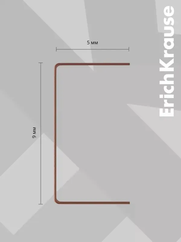 Скобы омеднённые №10, ErichKrause, для степлера, 1000 шт.