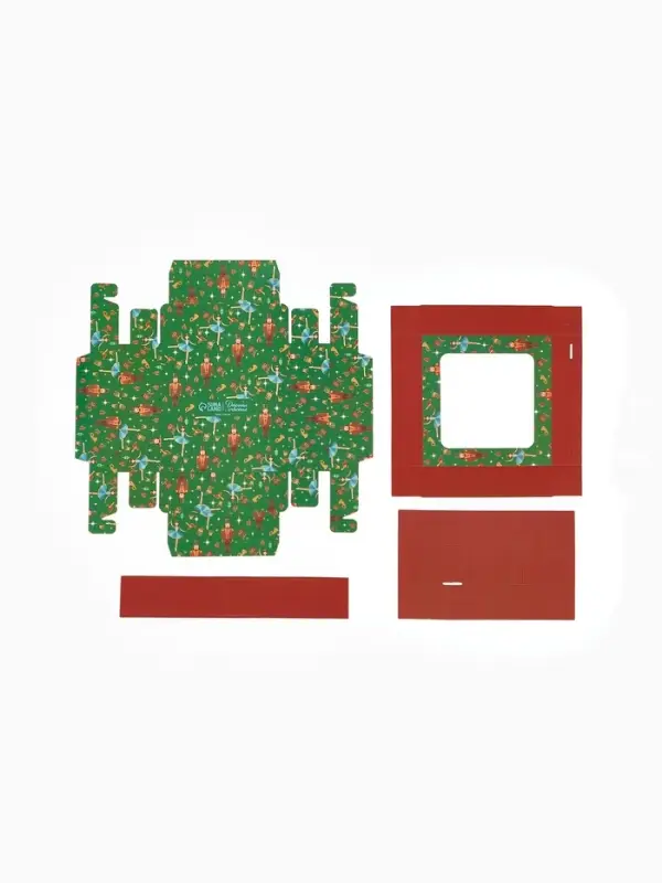 Коробка под 9 конфет новогодняя &laquo;Щелкунчик&raquo;, 14.5&times;14.5&times;3.5 см