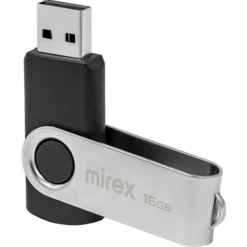 Флеш-память Mirex USB SWIVEL BLACK 16Gb (13600-FMURUS16 )