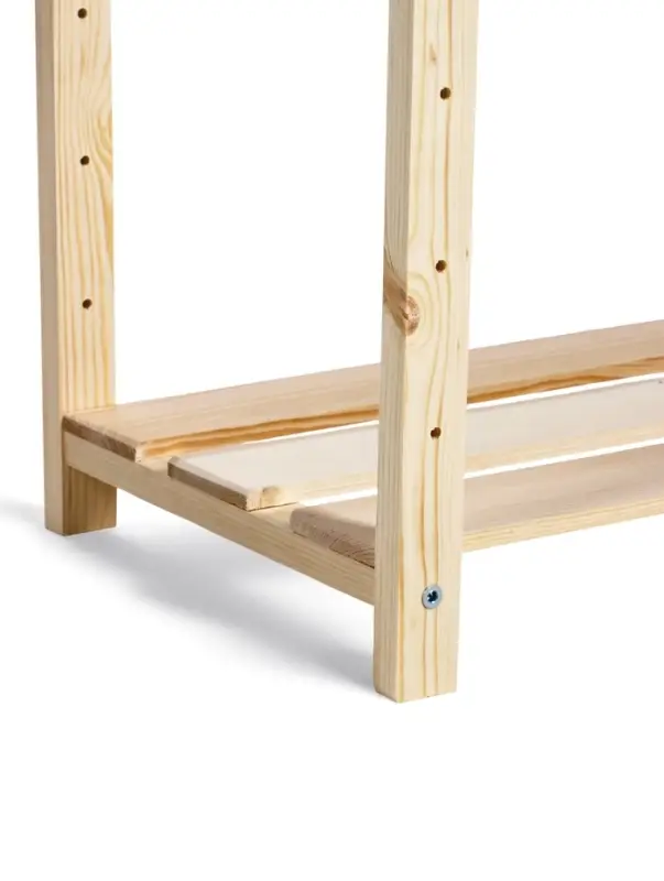 Стеллаж деревянный, 4 полки, 140×50×28 см, напольный, с регулируемыми полками Стеллаж деревянный, 4 полки, 140×50×28 см, напольный, с регулируемыми полками