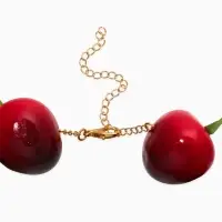 Браслет "Вишня СИЛИ", цвет красный в золоте