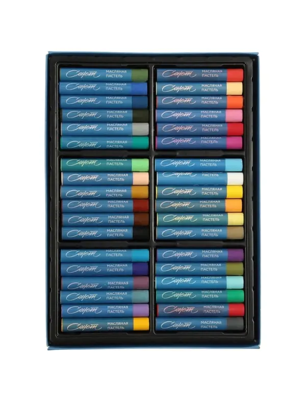 Пастель масляная 36 цветов, ЗХК &laquo;Сонет&raquo;, 10/69, круглая