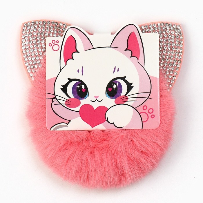 Резинка для волос пушистая «Киса» с ушками, 1 х 6 х 8 см Резинка для волос пушистая «Киса» с ушками, 1 х 6 х 8 см