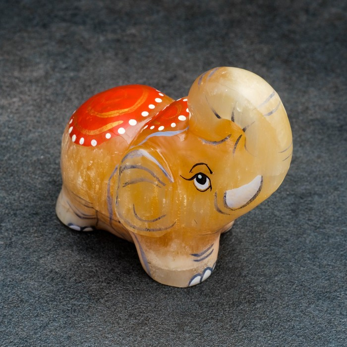 Сувенир Сувенир "Слон индийский", 6,5x6?5 см, селенит