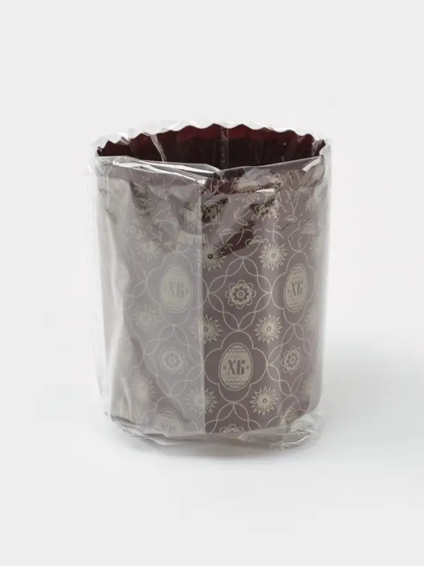 Формы для выпечки кулича бумажные &laquo;ХВ яйцо&raquo;, одноразовые, набор 10 шт., 7&times;6 см, коричневые