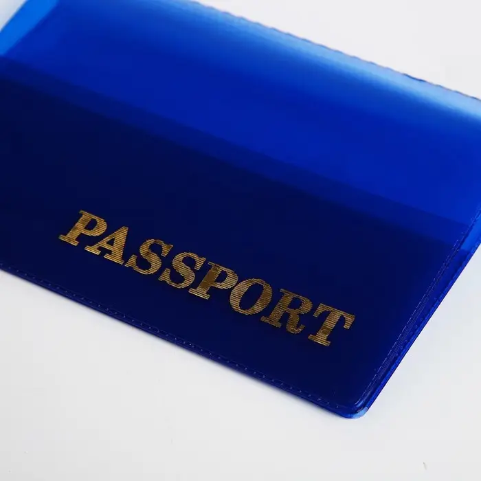 Обложка для паспорта, цвет синий