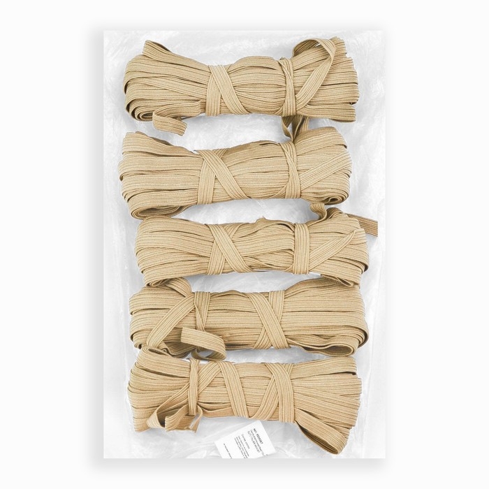 Резинка бельевая, 8 мм, 10 ± 1 м, цвет бежевый, цена за 1 штуку Резинка бельевая, 8 мм, 10 ± 1 м, цвет бежевый, цена за 1 штуку