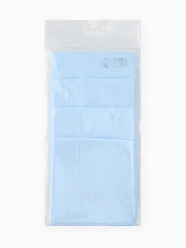 Платки носовые детские &laquo;Крошка Я&raquo; Ocean 20&times;20 см - 5 шт., муслин, 100 % хлопок, голубые