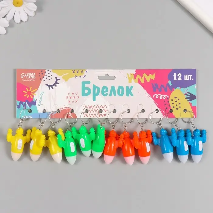 Фонарик свет на кольце  Фонарик свет на кольце "Ракета" LR41x3 шт МИКС 5х3х1,7 см