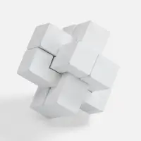 Набор из 3 головоломок Tickler Arcade, белый