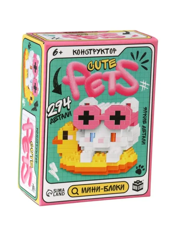 UNICON Конструктор  UNICON Конструктор ""Cute pets", котик на круге