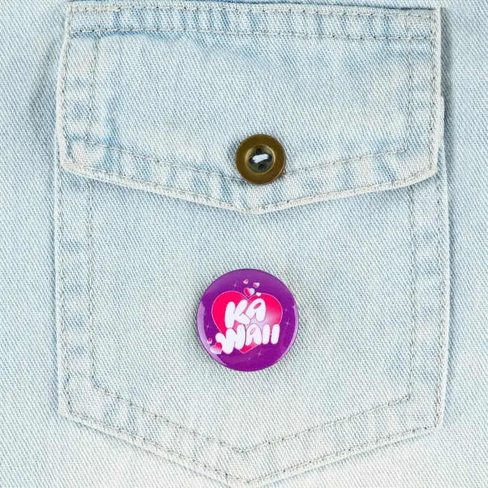 Значок металлический закатной «Милые анимешки», d=2.5 cм, МИКС