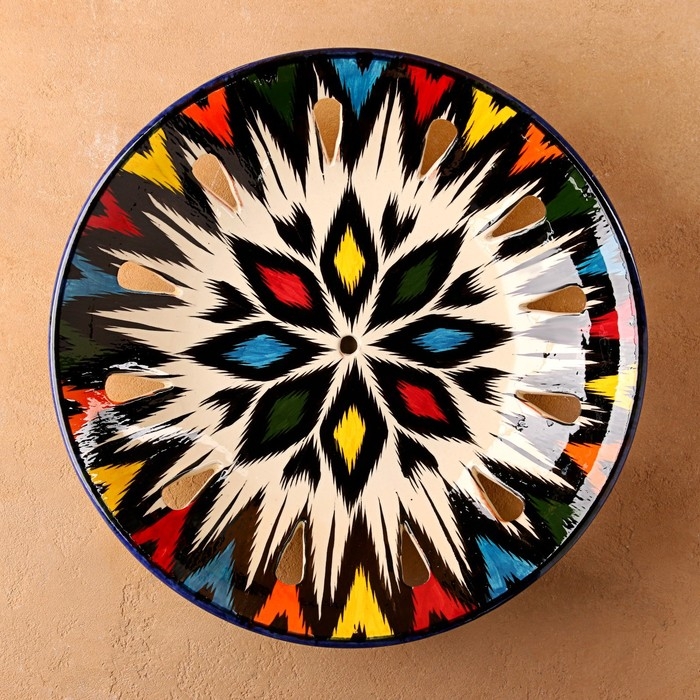 Фруктовница Риштанская Керамика 33см, микс Фруктовница Риштанская Керамика 33см, микс