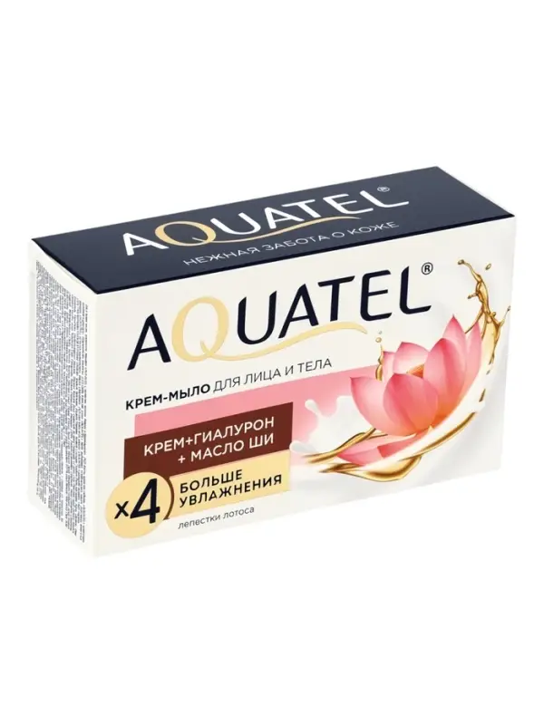 Крем-мыло для рук твердое Aquatel &laquo;Лепестки лотоса&raquo;, 90 г