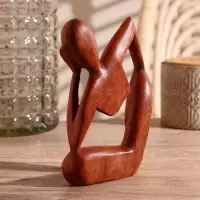 Сувенир дерево "Думающий человек" 18х13х3 см