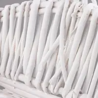 Корзина плетёная для хранения Tasa, из лозы, с ручкой, белая, набор 3 шт.