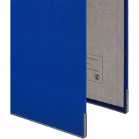 Папка-регистратор Комус Экономи 75мм синяя, ПБП1, карм.кор., мет.уг