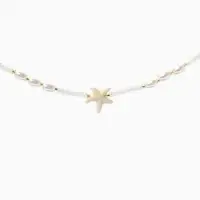 Чокер "Морской мир" звезда, жемчуг, цвет белый в золоте