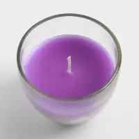 Свеча ароматическая в стакане SCENTED CANDLE, 100 г, лавандовые поля