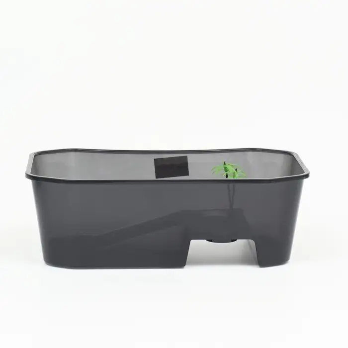 Отсадник для черепах, 40&times;24.5&times;13 см, пластик, чёрный
