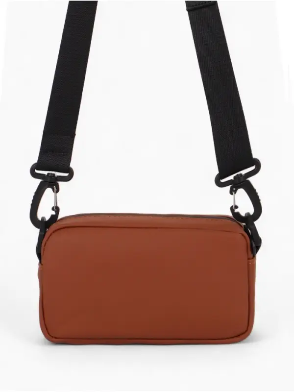 Сумка женская кросс-боди TEXTURA на молнии, 19&times;6&times;10.5 см, рыжая