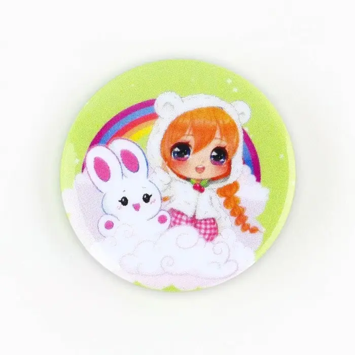 Значок металлический закатной «Милые анимешки», d=2.5 cм, МИКС