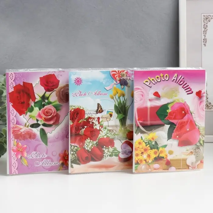 Фотоальбом на 36 фото 10×15 см «Ассорти», 17×12×3 см, МИКС Фотоальбом на 36 фото 10×15 см «Ассорти», 17×12×3 см, МИКС
