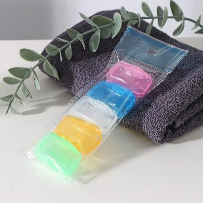 Набор футляров для зубной щётки, 5 шт., 4×2×1.7 см, пластик, МИКС