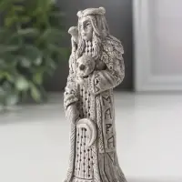 Фигура славянская богиня «Мара» 10.5×4×3.5 см, серая