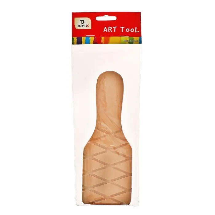 Весло (лопатка) рифленая для глины Calligrata, 20&times;7&times;1.5 см