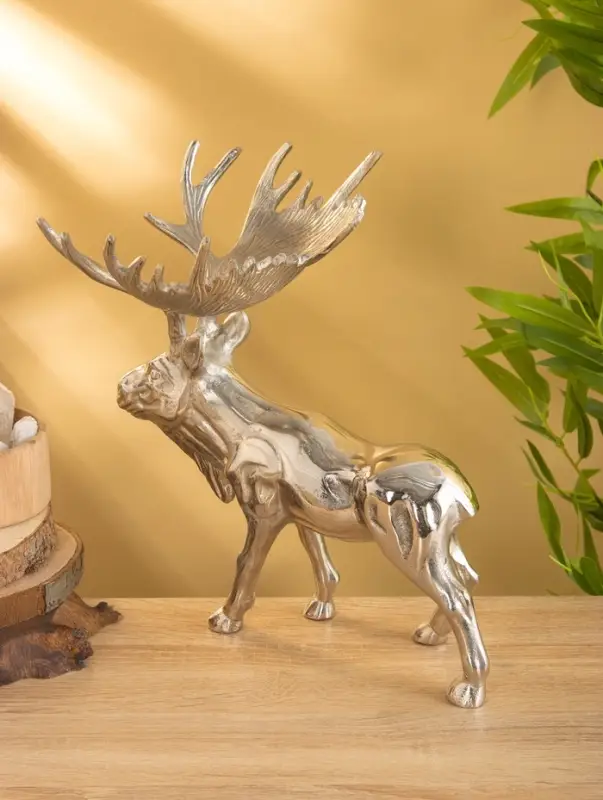 Сувенир "Лось" 33х23х31,5 см, алюминий