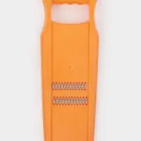 Тёрка для корейской моркови Libra Plast, 33&times;12 см, с широкой ручкой, оранжевая