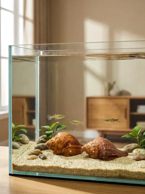 Ракушка декоративная, длина 5-6 см, ширина 4 см