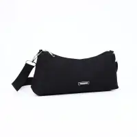 Сумка женская кросс-боди на молнии, 31&times;7&times;13 см, чёрная