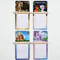 Магниты с блоком для записи и карандашом &laquo;Исполнения желаний&raquo;, набор 4 шт.