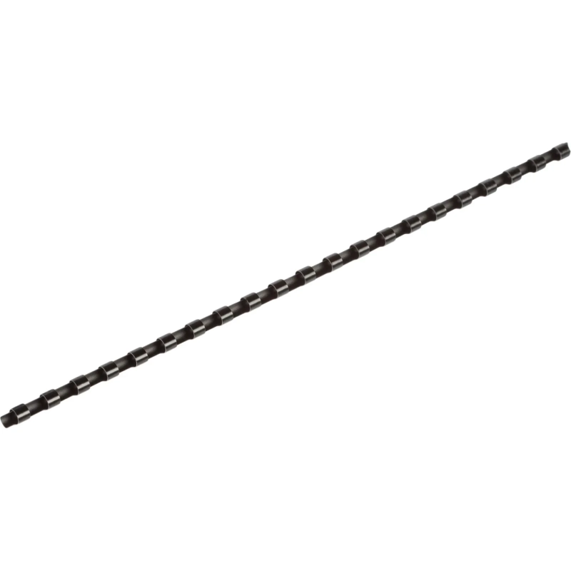 Пружины для переплета пластиковые 21 кольцо, 6 мм, (черные), 100 шт./уп