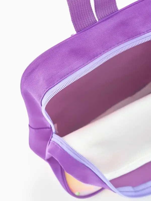 Рюкзак детский 20,5*9*24, отд на молнии, собака сиреневый