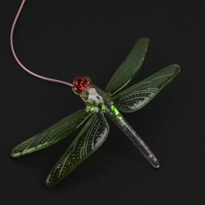 Садовый светильник на солнечной батарее «Стрекозы», 12.5×86×12.5 см, 6 LED, свечение тёплое белое Садовый светильник на солнечной батарее «Стрекозы», 12.5×86×12.5 см, 6 LED, свечение тёплое белое