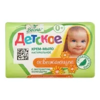 Детское крем-мыло с экстрактом календулы, 90 г