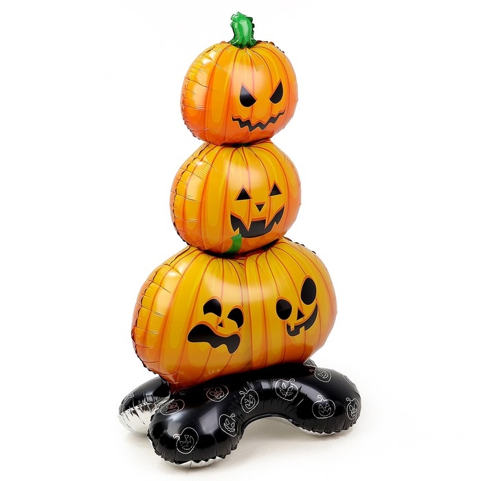 Шар фольгированный 43" &laquo;Пирамидка из тыквы&raquo;, на подставке, под воздух