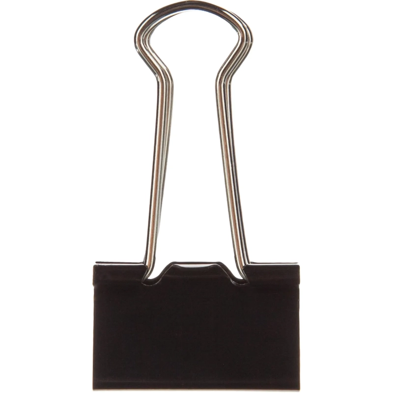 Зажимы для бумаг 19мм 12шт./уп. Комус, в картонной коробке