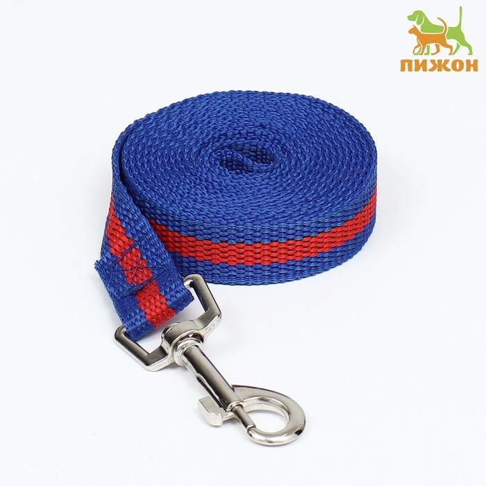 Поводок 2 м х 2 см, сине-красный Поводок 2 м х 2 см, сине-красный