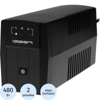 ИБП Ippon Back Basic 850 480Вт/850VA  EURO(2) черный