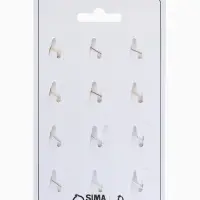 Брошь "Листик" маленький,  (фас 12шт), цвет МИКС